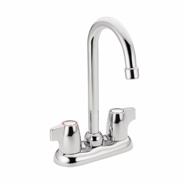 Chateau® Bar Faucet, Deck Mount, ADA, 2 Blade Handle, 2-Hole, Polished Chrome