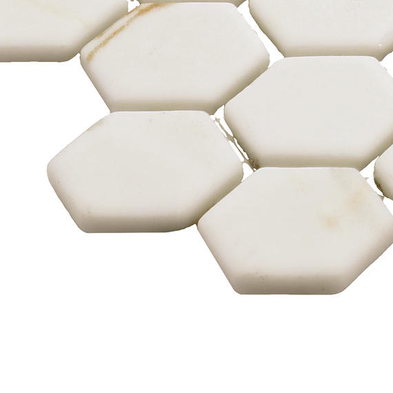 Uptown Glass Posh Spritzer Hexagon 1X1 Matte