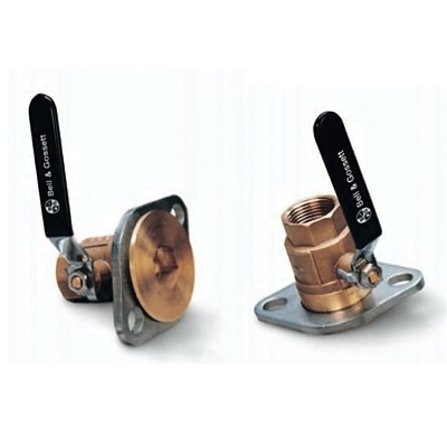 Isolating Pump Flange Set, 3/4, C, Brass