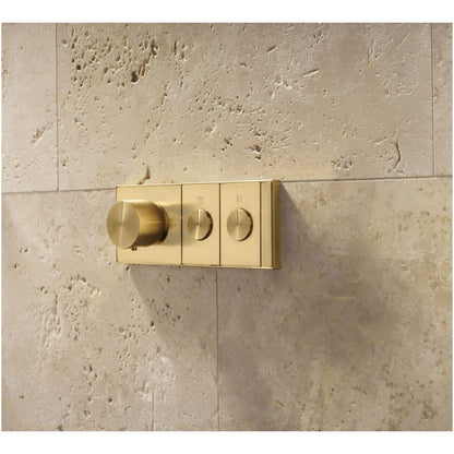 Anthem Two Function Thermostatic Valve Trim Only with Single Knob Handle, Integrated Diverter, and Volume Control - Less Rough In