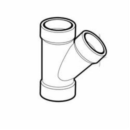 DWV Wye, 2 in, Hub, ABS