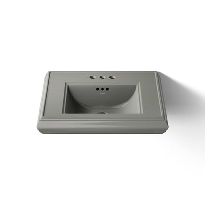 Memoirs Classic 24" Fireclay Pedestal Bathroom Sink with 3 Holes Drilled and Overflow