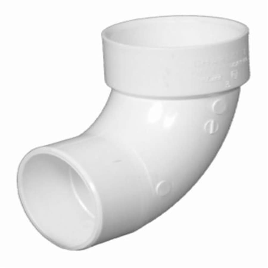 Street 90 deg Elbow, 6 in, Hub x Spigot, DWV, PVC