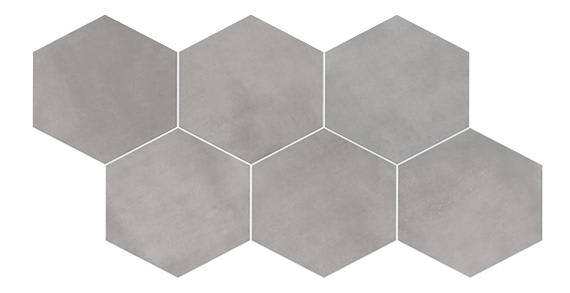 Bee Hive Grey Hexagon 24X20 Matte