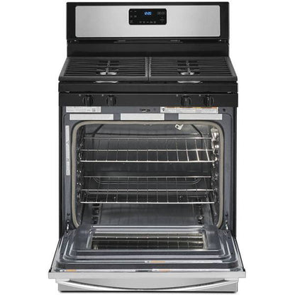 30"W 5.0Cuft F/S 4B Gas Range Stainless Steel