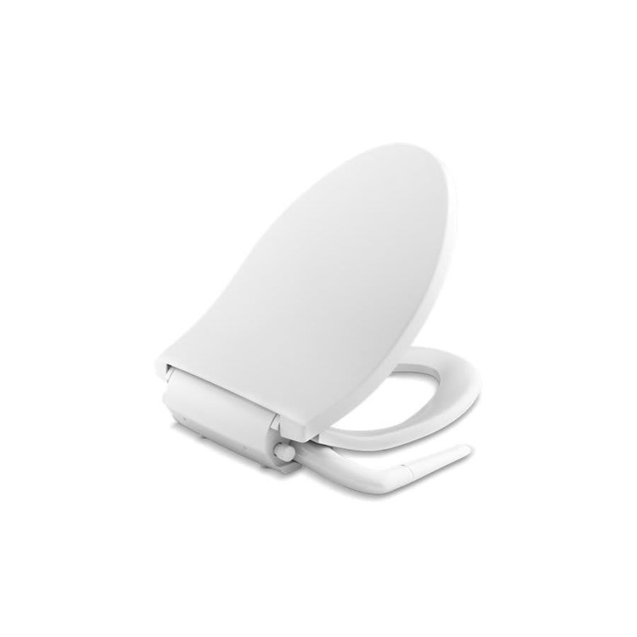 Puretide® Washlet Toilet Seat, Elongated Bowl, Closed Front, With Cover, Plastic, White