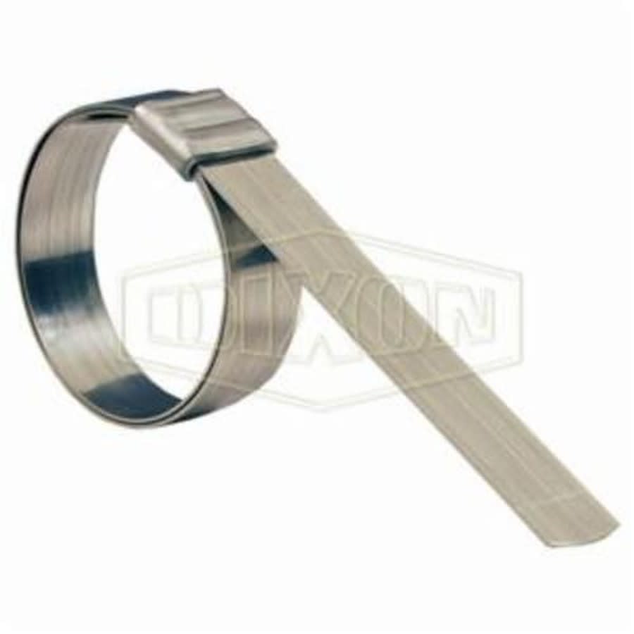 JS Series Roll-Over Smooth ID Band Clamp, 4 in ID x 0.03 in THK, 201 Stainless Steel