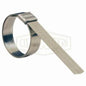 JS Series Roll-Over Smooth ID Band Clamp, 4 in ID x 0.03 in THK, 201 Stainless Steel