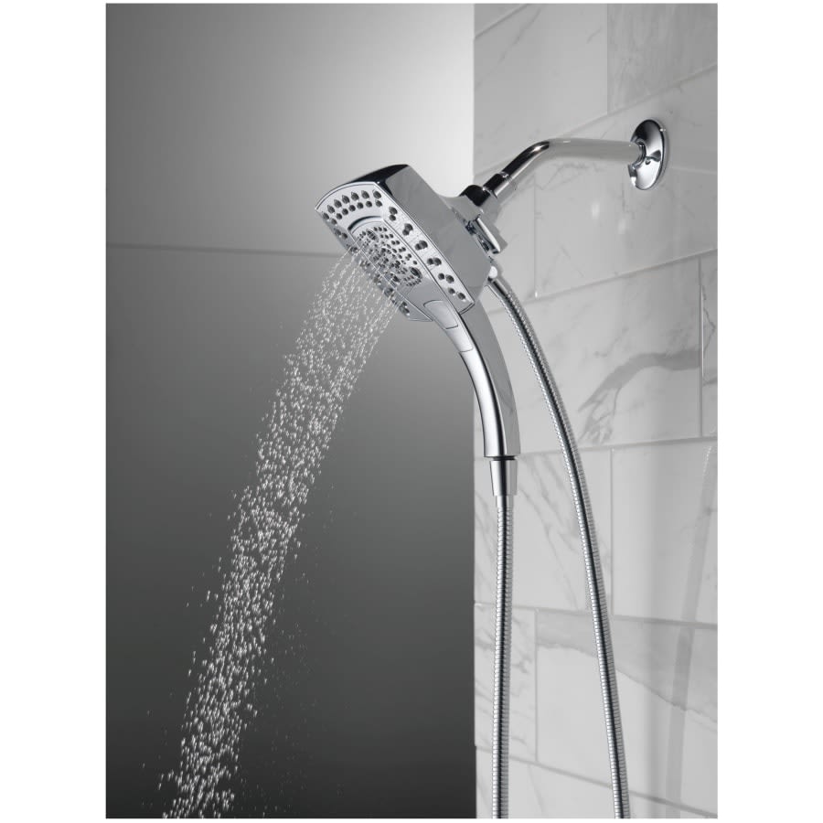 Universal Showering 2.5 GPM Multi Function 2-in1 In2ition Shower Head and Hand Shower with Touch Clean, H2Okinetic and MagnaTite Technology