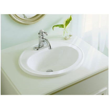 Pennington 20-1/4" Drop In Bathroom Sink with 1 Hole Drilled and Overflow