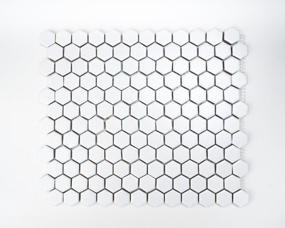 1x1 White Hexagon