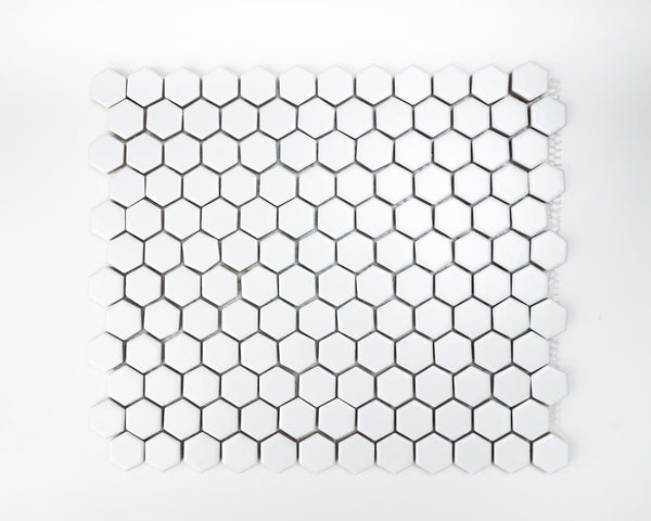 1x1 White Hexagon