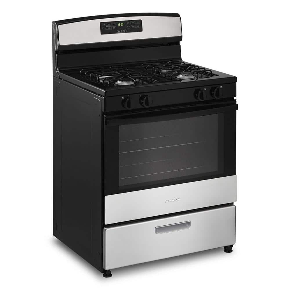 Amana 30"W Gas Range Stainless Steel