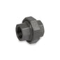 Union, 3/4 in, FNPT, 300 lb, Malleable Iron, Black