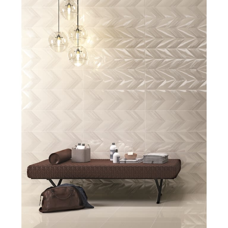 VERTIGO WHITE CHEVRON 10X30