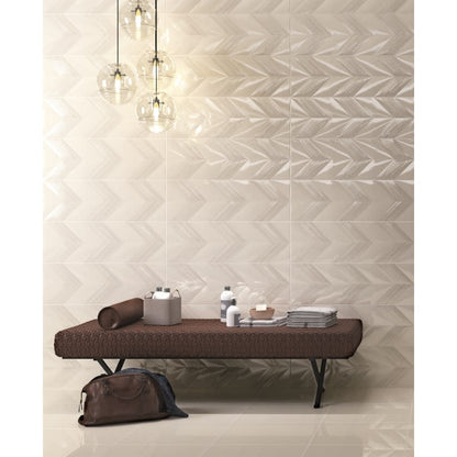 VERTIGO WHITE CHEVRON 10X30