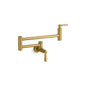 Edalyn™ by Studio McGee Pot Filler Faucet, Wall Mount, 1 Lever Handle, 1-Hole, Vibrant Brushed Moderne Brass