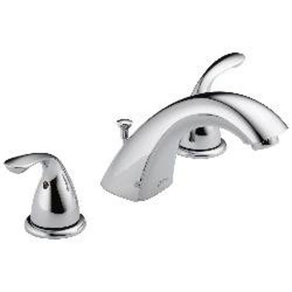Classic Widespread Lavatory Faucet, ADA, 2 Handle, 3-Hole, 1.2 gpm, Chrome