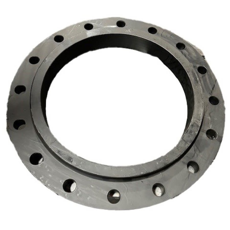 Flat Face Flange, 12 in, Slip On, 19 in OD, 12 Bolt Holes, 150 lb, Carbon Steel