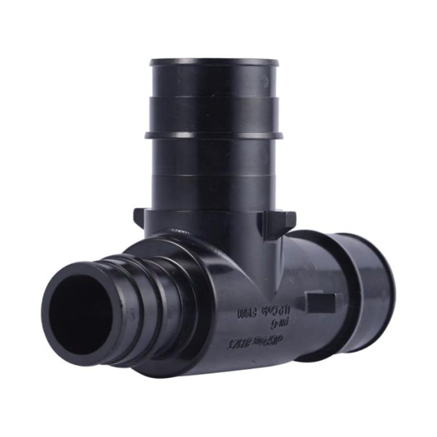 Tee, 1 x 3/4 x 1 in, Expansion PEX, Poly