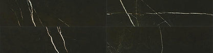 Marble Attache Nero Rectangle 12X24 Satin