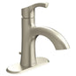 Ash Single Hole or Centerset Lavatory Faucet, ADA, 1 Handle, 1 or 3-Hole, 1.2 gpm, Brushed Nickel