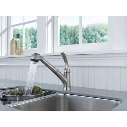 Foundations Core-B Pull-Out Kitchen Faucet with Optional Base Plate - Includes Lifetime Warranty