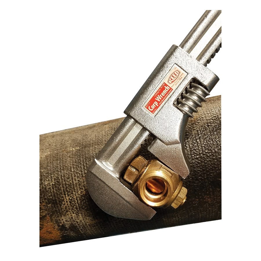 Smooth Jaw Wrench, 4-1/2 in, 18 in OAL, Forged Steel Body