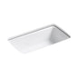Cape Dory® Single Bowl Kitchen Sink, Under Mount, 33 x 22 in, 9-5/8 in Bowl Depth, 5-Hole, Cast Iron, White