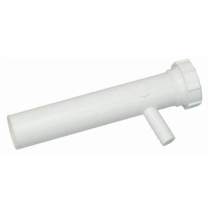 1-1/2" x 8" Plastic Slip-Joint Branch Tailpiece with 5/8" OD Branch Connection