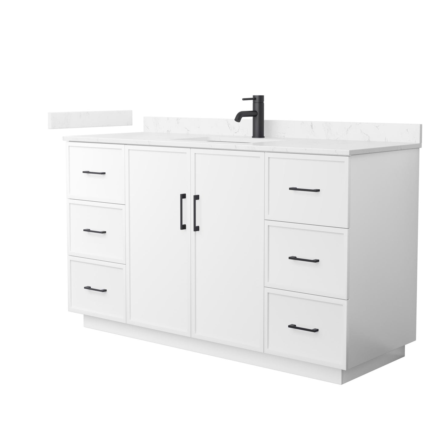 Elan Single Bathroom Vanity with Toe Kick - 60W x 35H x 22D