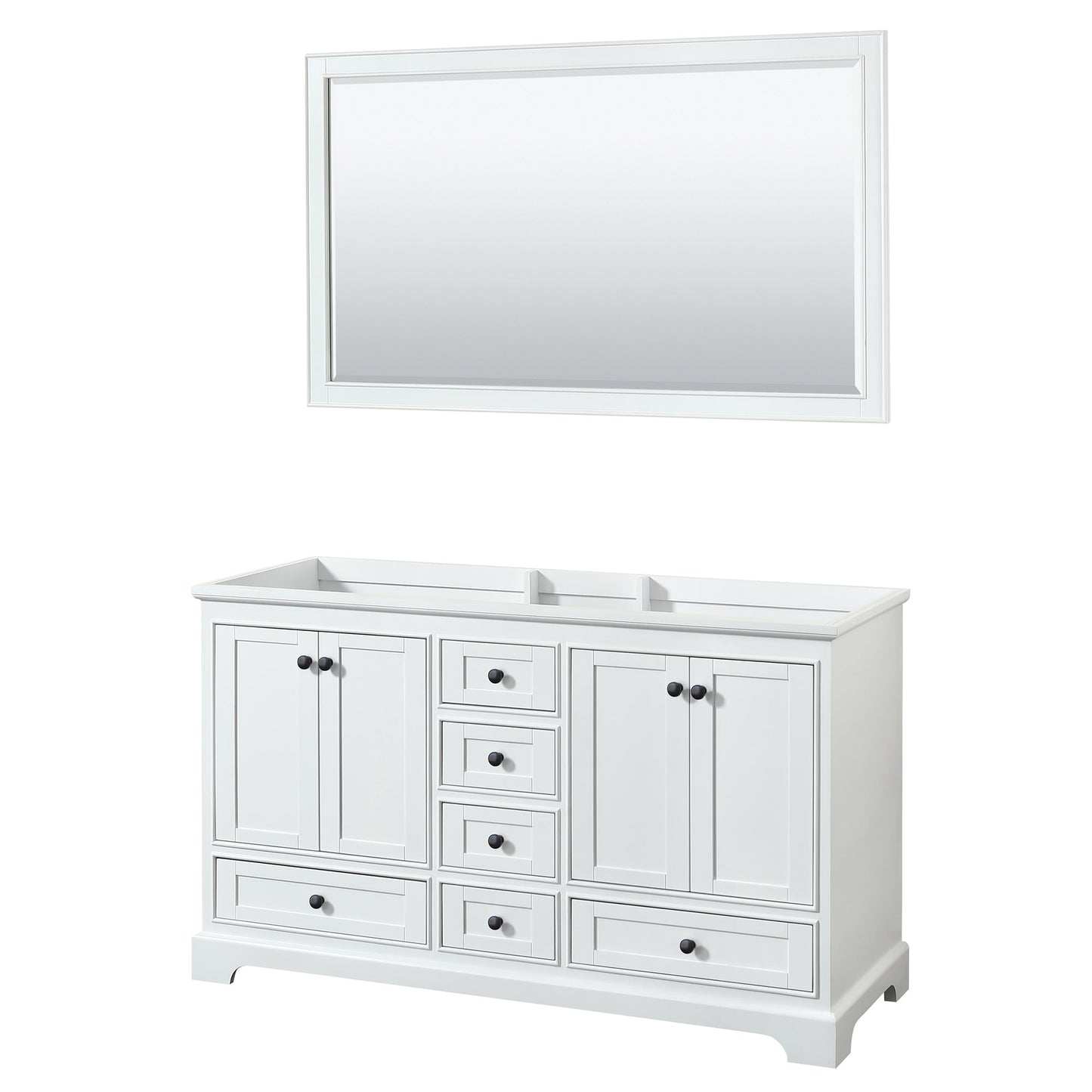 Deborah Double Bathroom Vanity - 59.25W x 34.25H x 21.5D