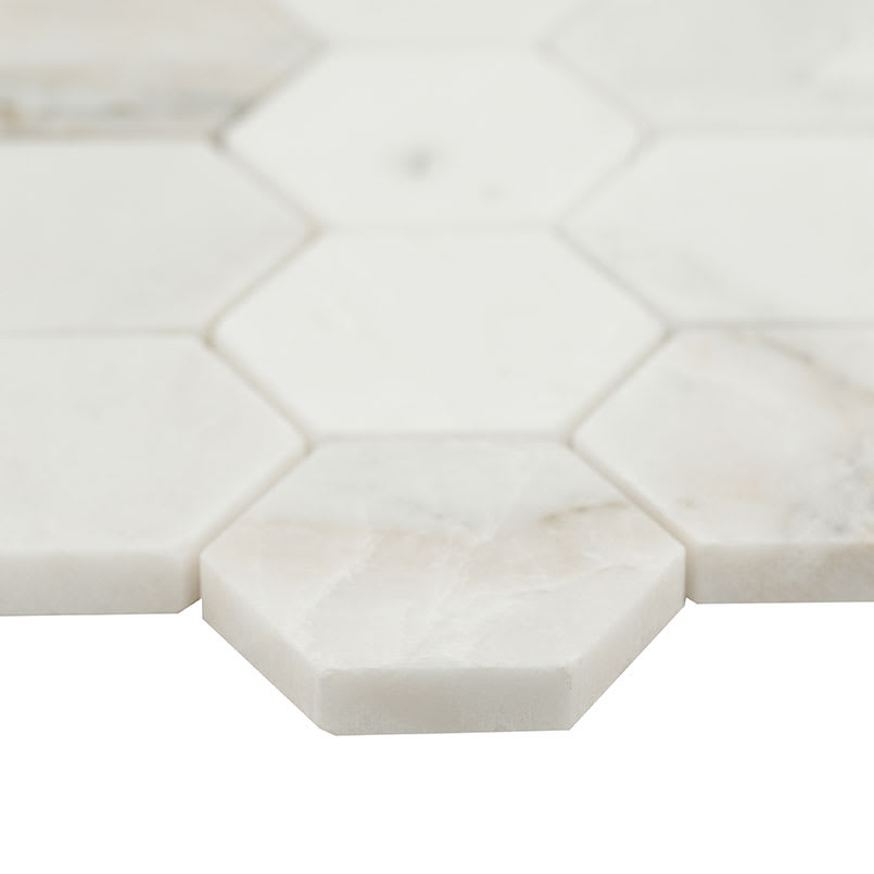 Arabescato Venato 2" Hexagon Honed