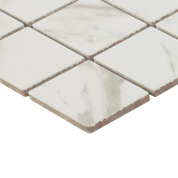 Platinum Calacatta Empire Straight Joint 2X2 Matte