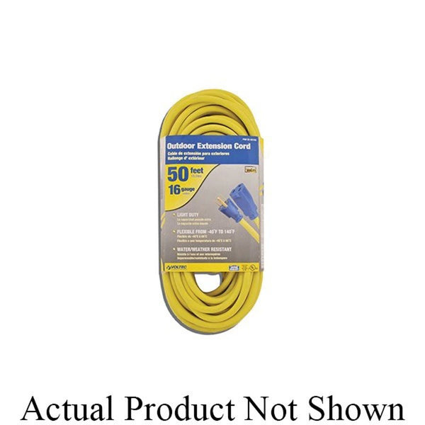 16/3 Extension Cord, 50 ft L, Orange