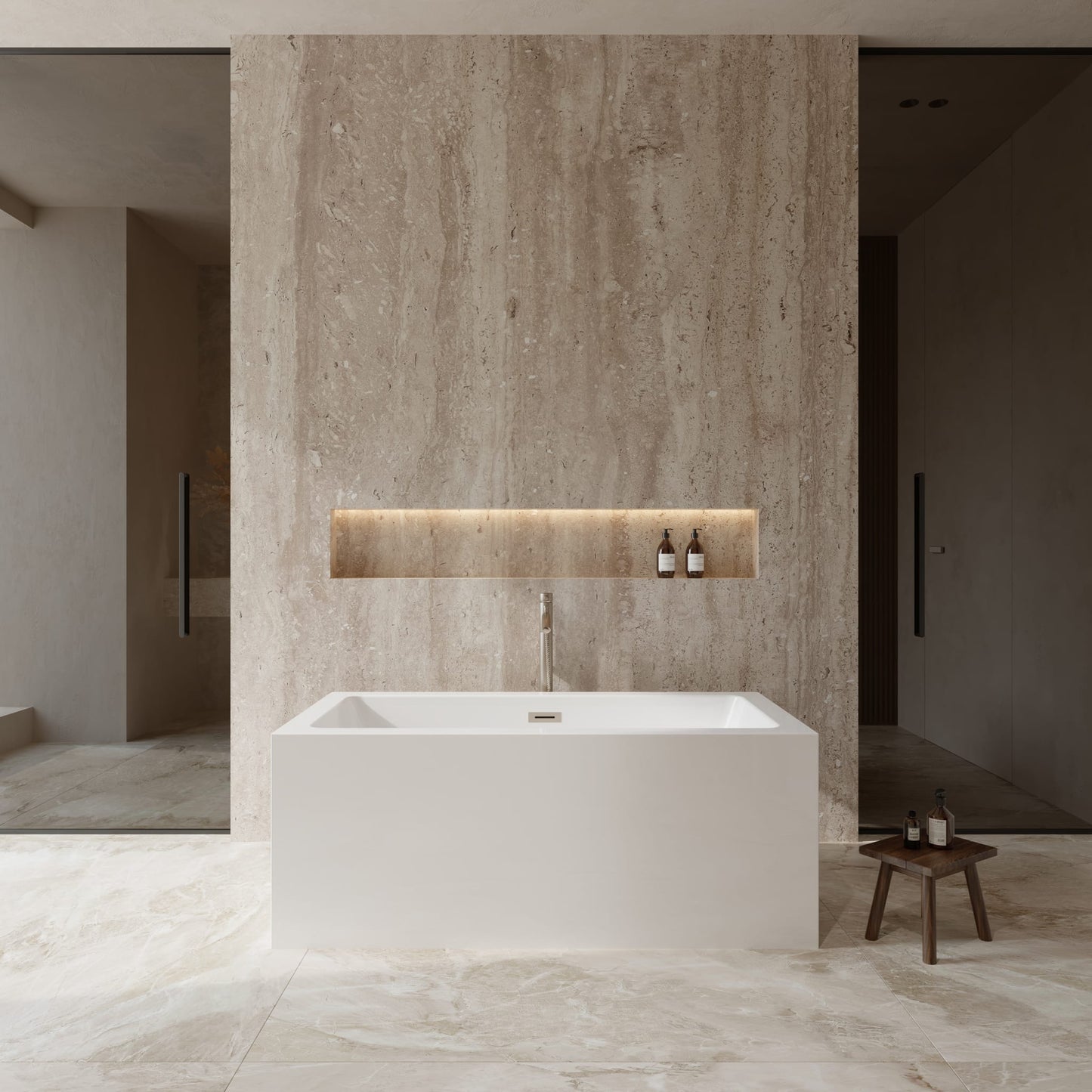 Melody Freestanding Bathtub - 59.5W x 22.5H x 29.5D