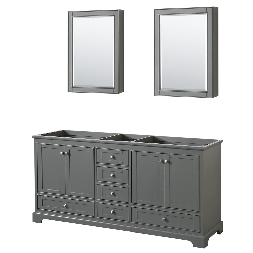 Deborah Double Bathroom Vanity - 71W x 34.25H x 21.5D