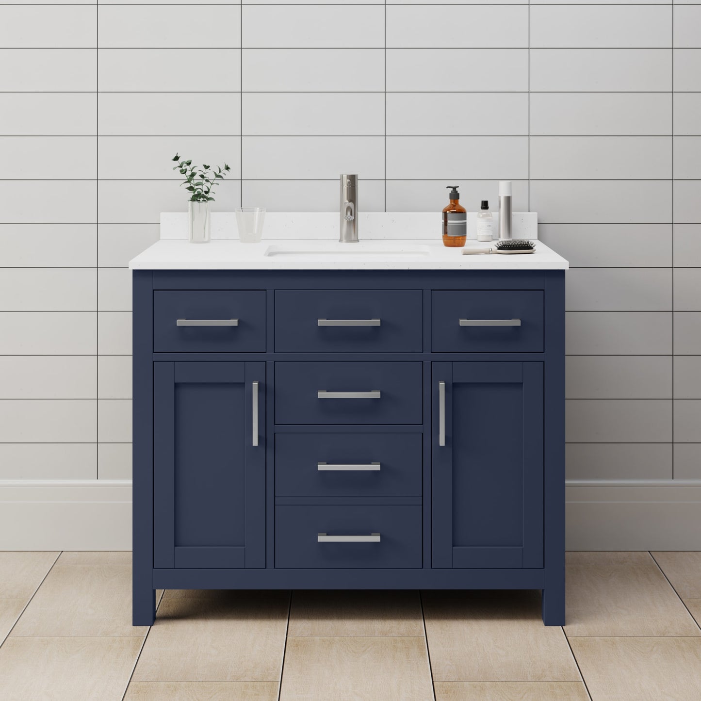 Beckett Single Bathroom Vanity - 42W x 35H x 22D