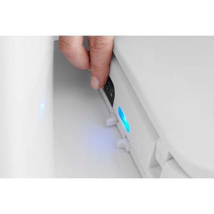 Purefresh Elongated Closed Front Toilet Seat with Purefresh Air Filtering, Night Light, and Quiet-Close Technology