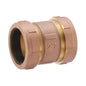 Short Compression Coupling, 3/8 x 1/2 in, IPS x Slip Joint, Brass
