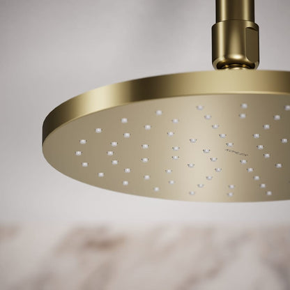 Contemporary Round 8" Single Function 2.5 GPM Rainhead with MasterClean Sprayface and Katalyst Air-Induction Technology