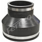 Transition Coupling, 6 x 4 in, Concrete x Plastic/Cast Iron, Flexible PVC