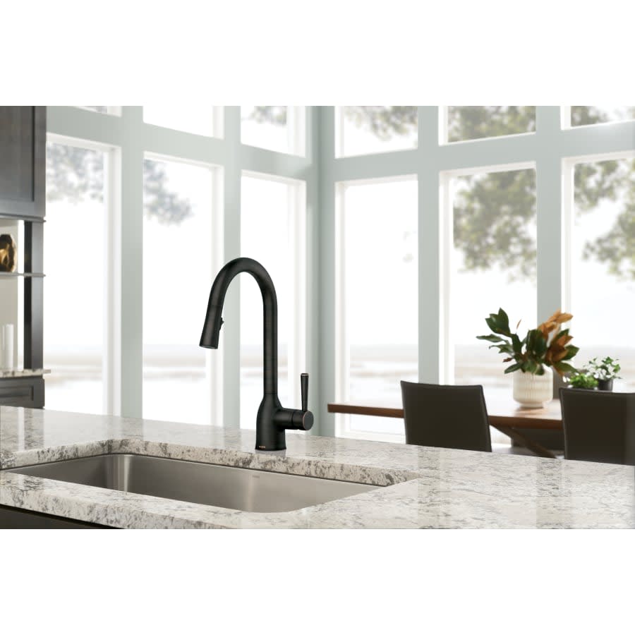 Adler 1.5 GPM Single Hole Pull Down Kitchen Faucet