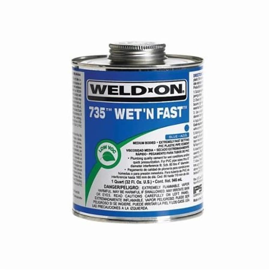 735™ Medium Body Cement, 1 pt, Blue, For PVC