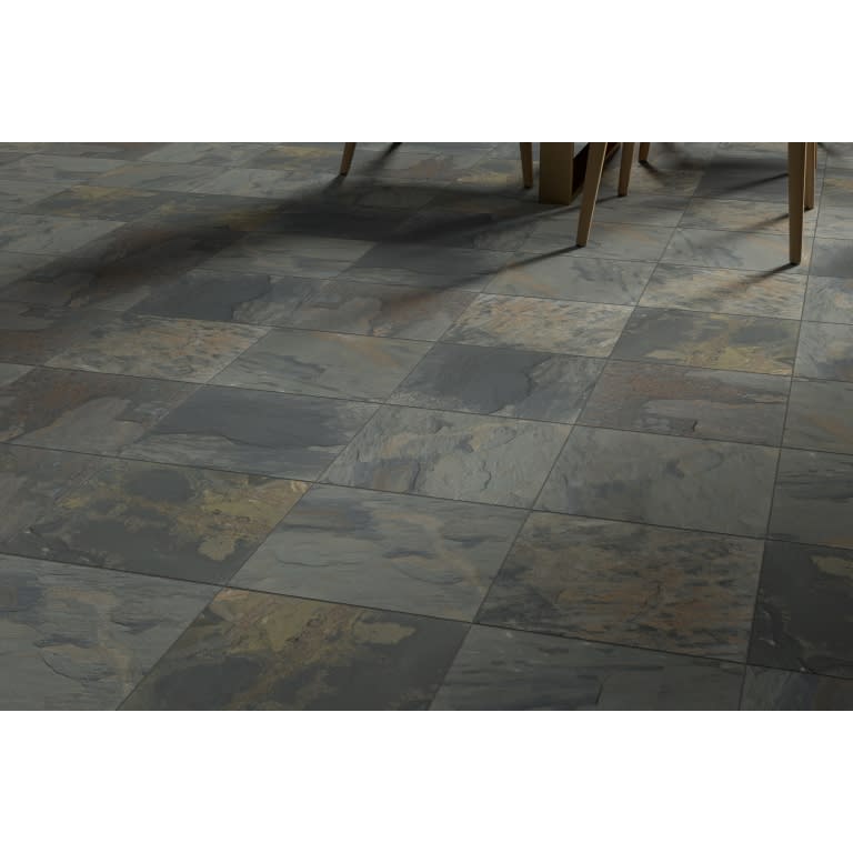 SLATE 592 RUSTIC GLD CAL 16X16
