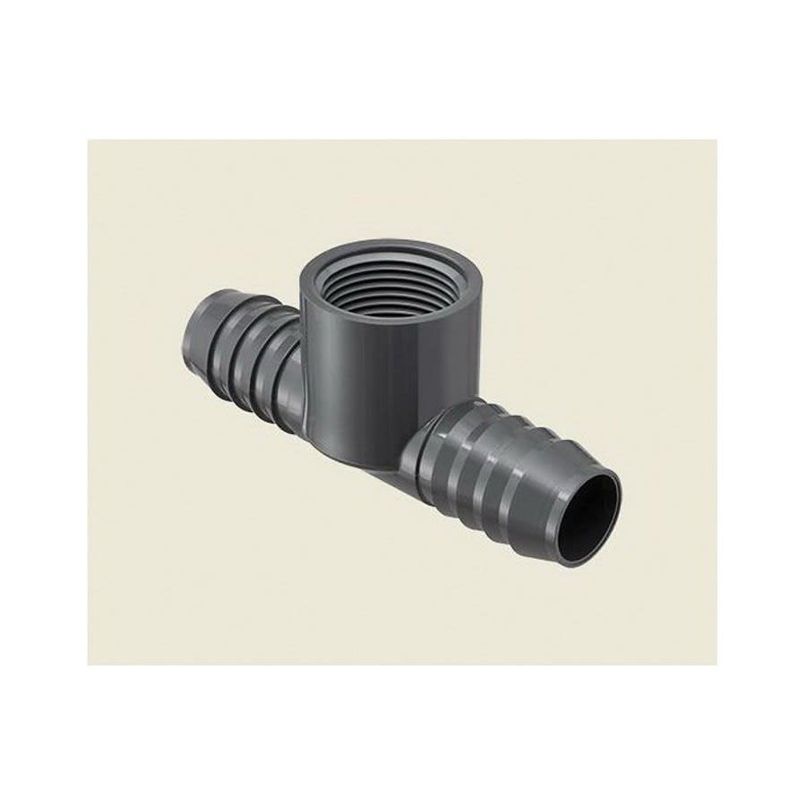 Tee, 1 in, Insert x Insert x FNPT, PVC