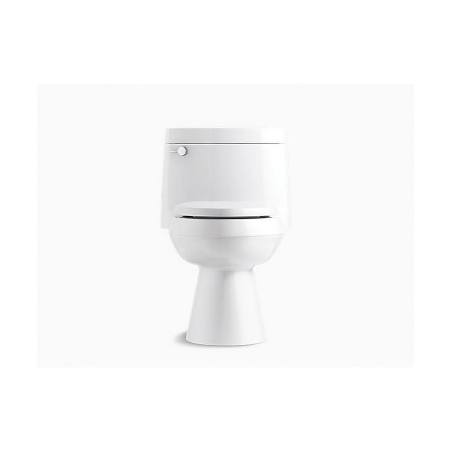 Cimarron® One Piece Toilet, Floor Mount, 12 in Rough, ADA, Elongated Bowl, Left Hand Lever, 1.28 gpf, White