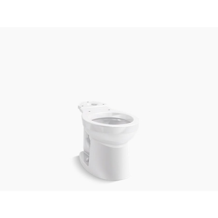 Kingston™ Toilet Bowl, Floor Mount, 12 in Rough, Round, White