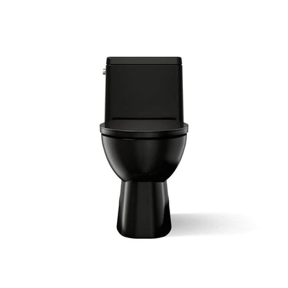 Reach 1.28 GPF One-Piece Compact Elongated Chair Height Toilet with Skirted Trapway and Left Hand Trip Lever - Seat Included