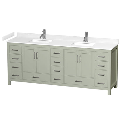 Sheffield Double Bathroom Vanity - 84W x 35H x 22D